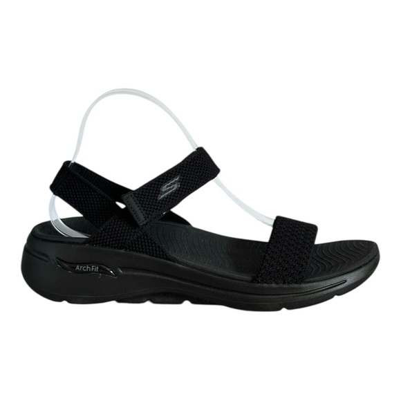 Skechers Comfort Sandals Size 11 NWOT Black Archfit Foam Sporty Hiking Walking - Picture 6 of 10